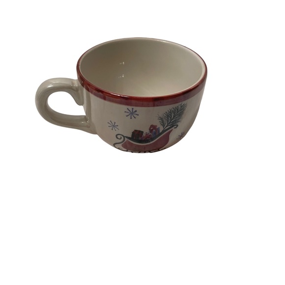 Royal Seasons Sleigh Mug and Plate Set Ceramic Glaze  NWOT - Picture 6 of 8